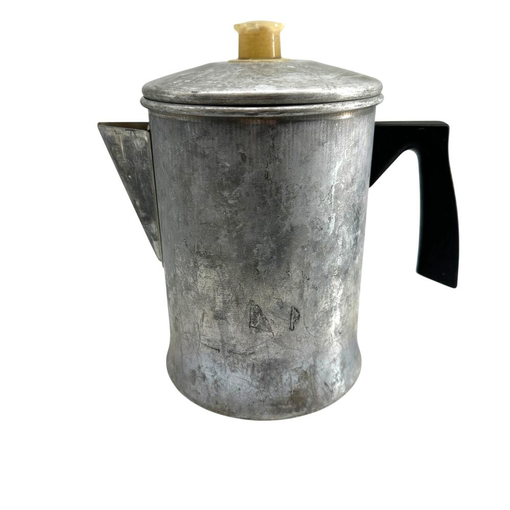 Vintage Mirro Aluminum Coffee Pot Percolator Farmhouse Kitchen Decor Manitowoc